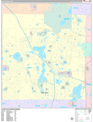 Maple Grove Wall Map Premium Style 2024